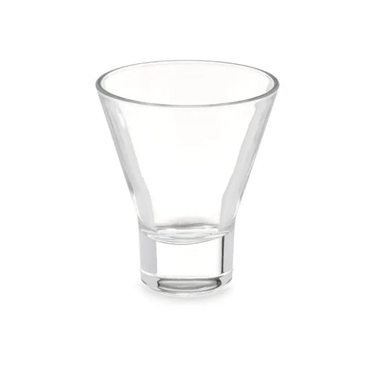 Konisches Glas mit 230 ml transparentem Boden