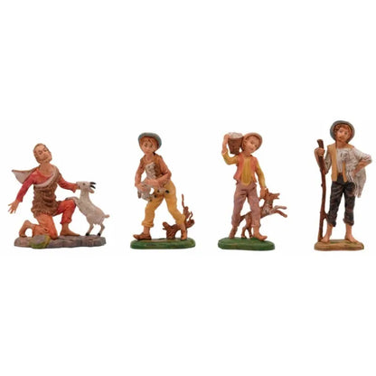 Pastore semplice per presepe H18 cm – 1 pezzo assortito