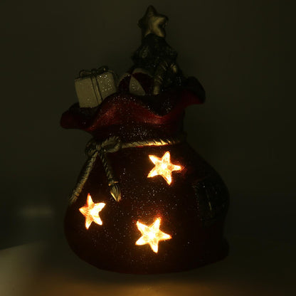 Red led resin gift pack cm27x22h40