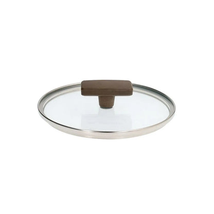 Coperchio in vetro Ø 16 cm con pomolo soft touch e foro vapore