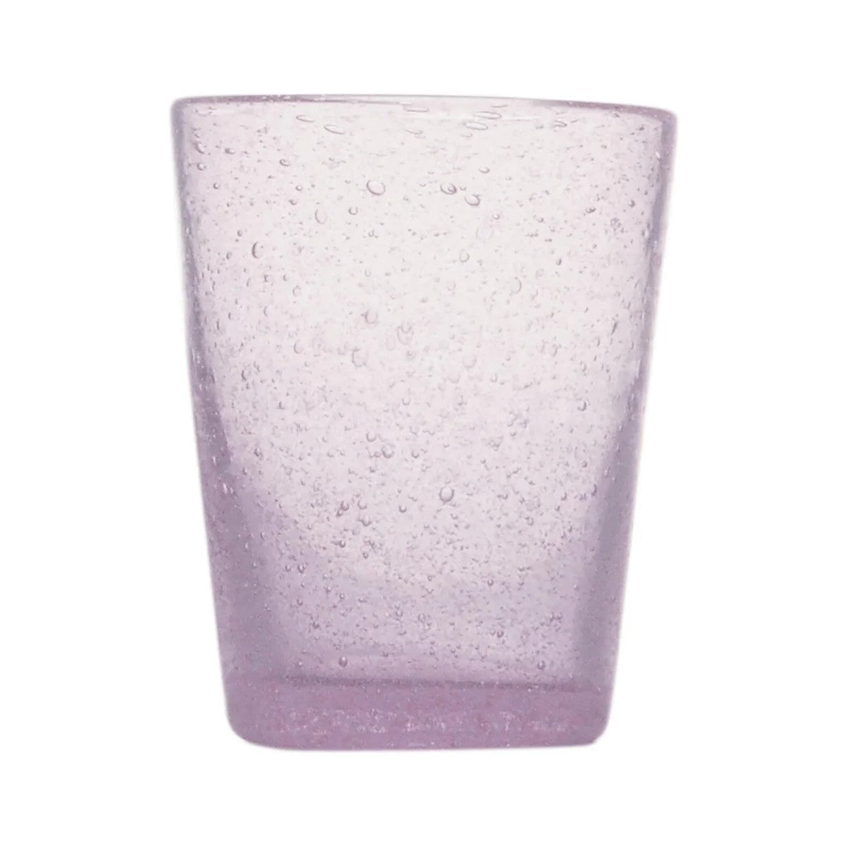 Original malvenfarbenes Memento-Wasserglas aus mundgeblasenem Glas, 0,25 l