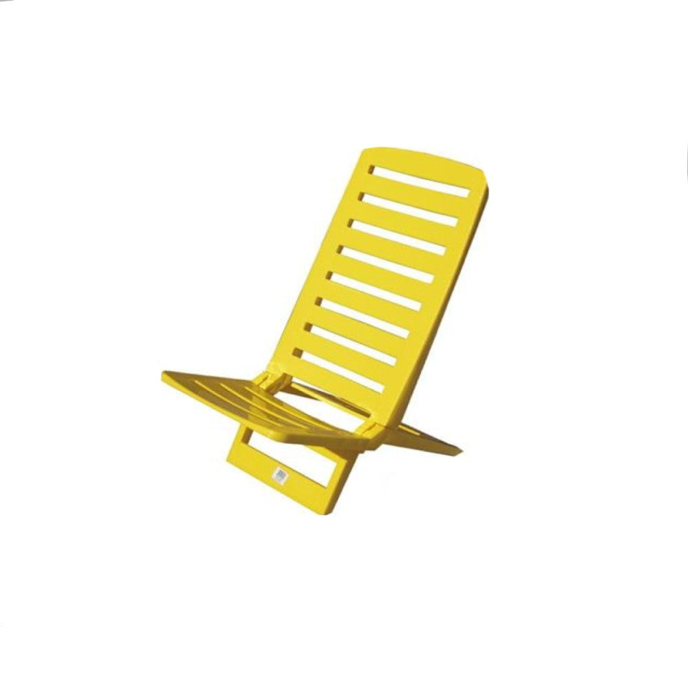 Yellow bounty resin beach chair