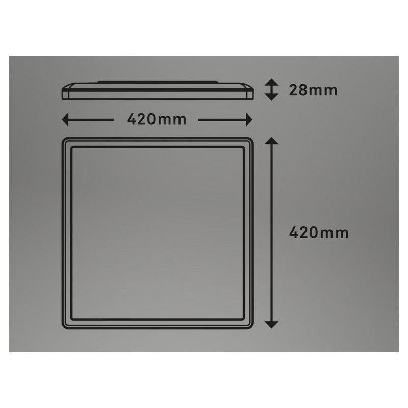 Plafón LED Slim 42 cm 22w 3000lm blanco