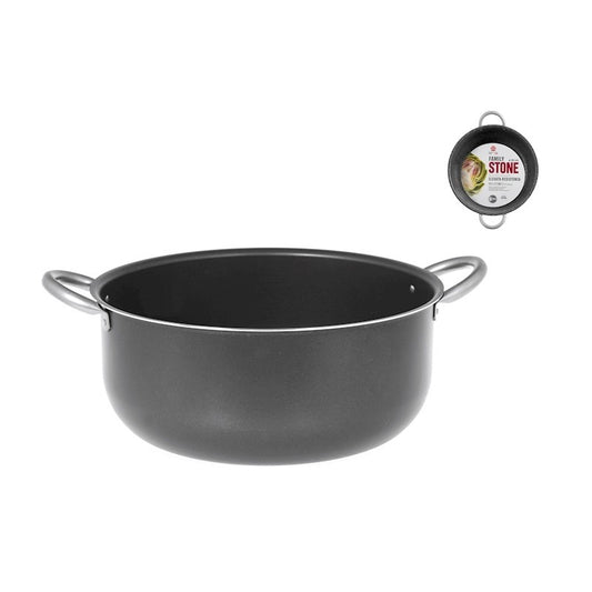 Family Stone 2-handled non-stick aluminum saucepan Ø 34 cm