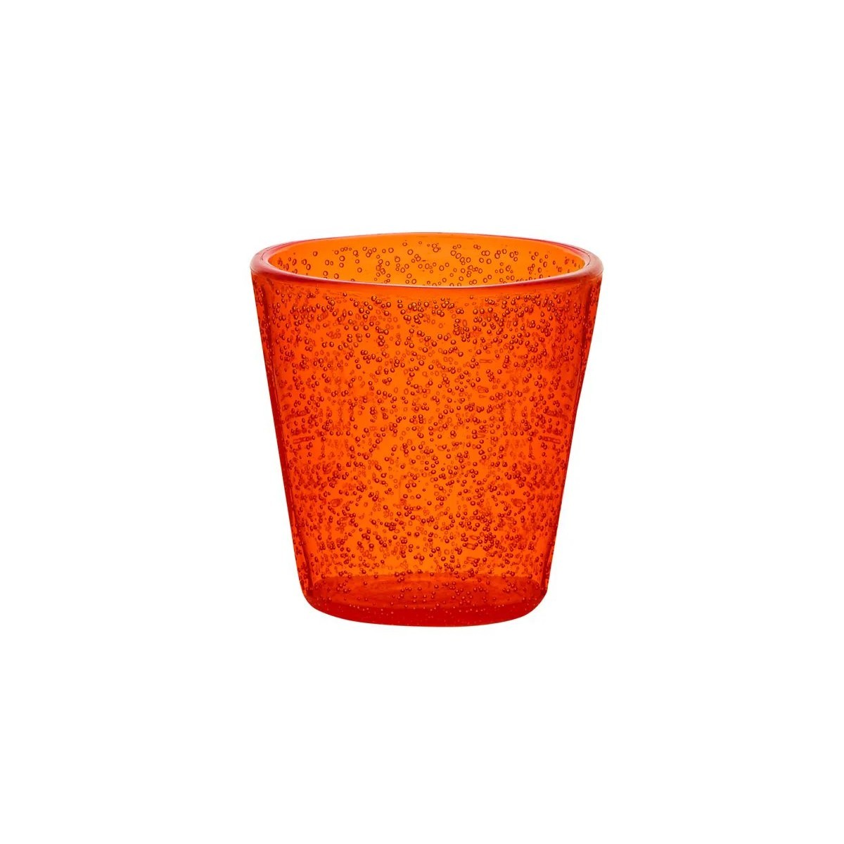 Orangefarbenes Memento Synth-Schnapsglas aus Methacrylat, 0,05 l