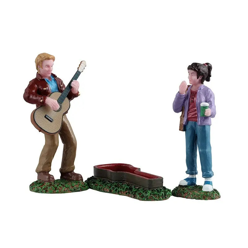Set 3 statuette Lemax Rockin’ Billy 12,1 × 4 × H17,8 cm