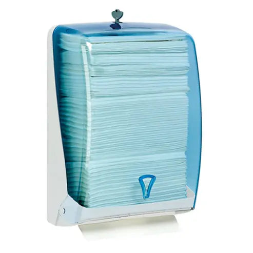 Distributore per salviette di carta in ABS 28,5 × 13,5 × H37,5 cm con chiusura a chiave