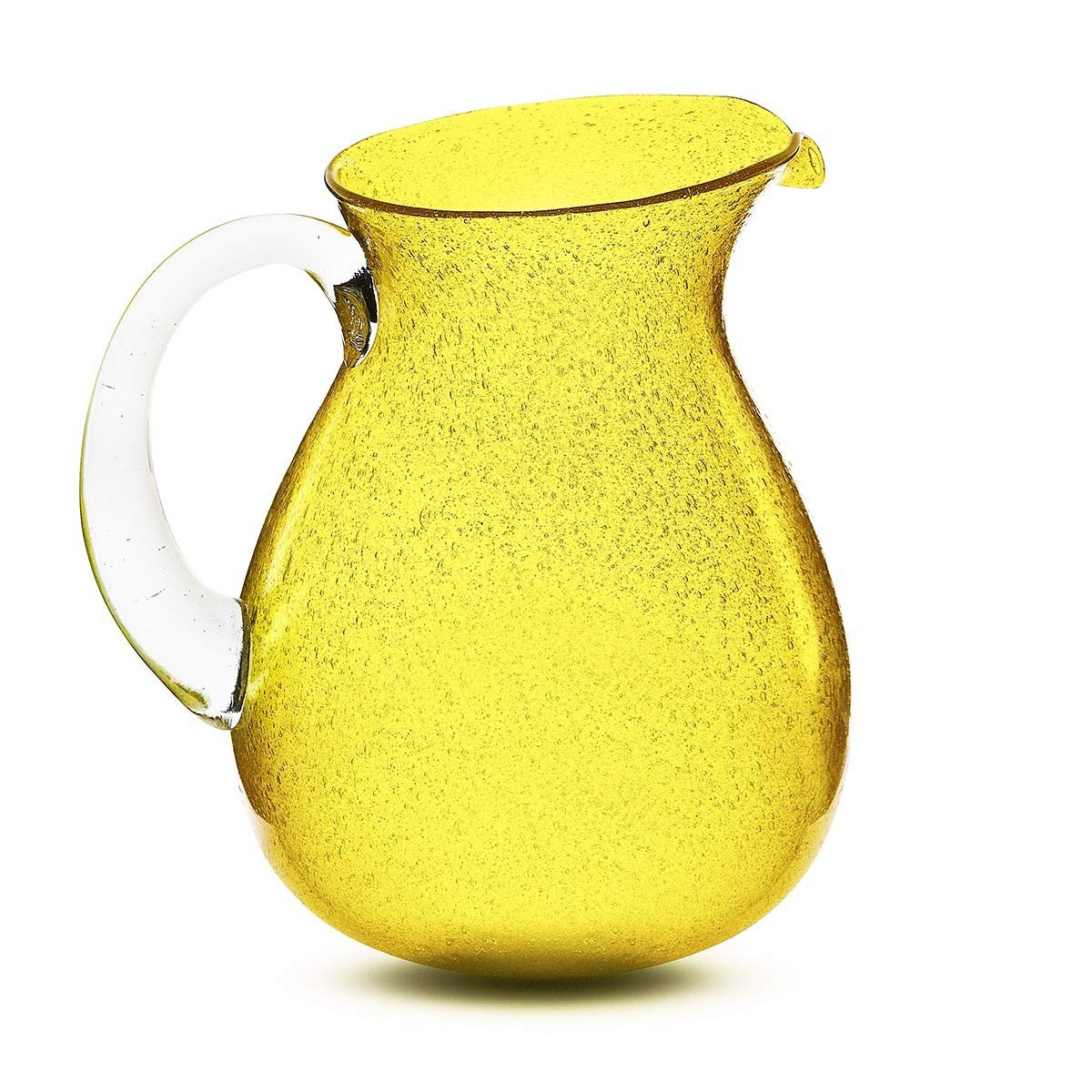 Krug, gelbe Memento Original-Karaffe aus mundgeblasenem Glas, 1,6 l