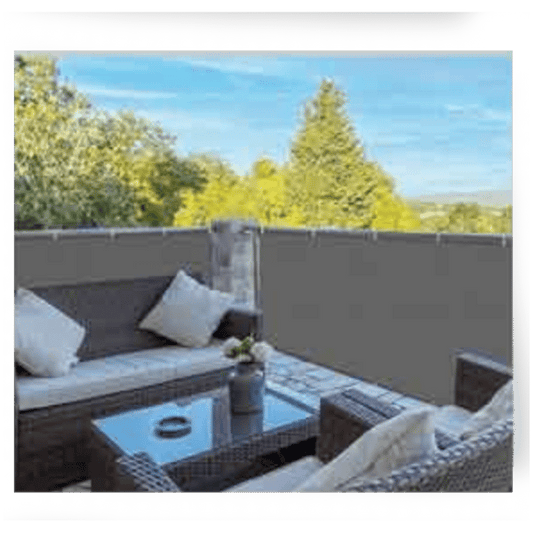 Frangivista in pvc grigio verde 90 × 300 cm
