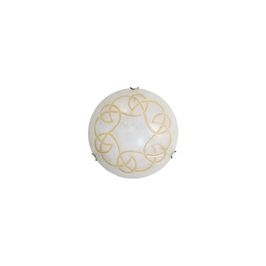Ada plafoniera D.30 bianco ganci cromo