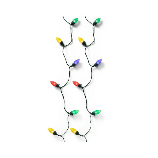 Catena luminosa LED Vintage verde multicolor da esterno 19,8 m