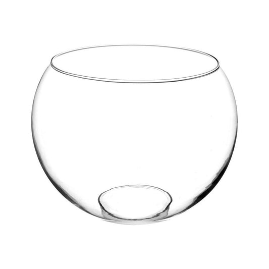 Kugelvase 30x23,5 cm transparentes Glas