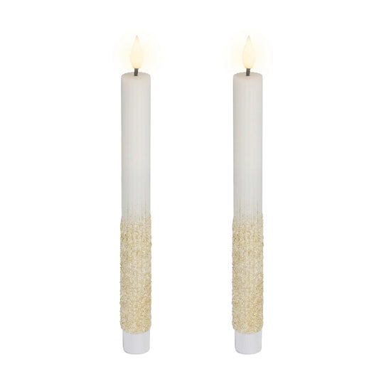 Set 2 candele LED H24,5 cm