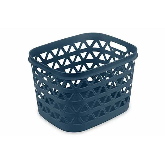 Oceana grey-blue laundry basket 30l cm 42.6x34.6x27.1 h
