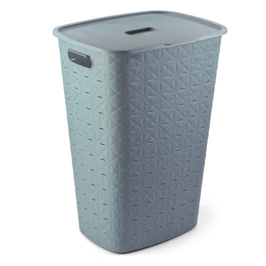 Curver Softex blue laundry basket 56l cm 42x31.1x60 h