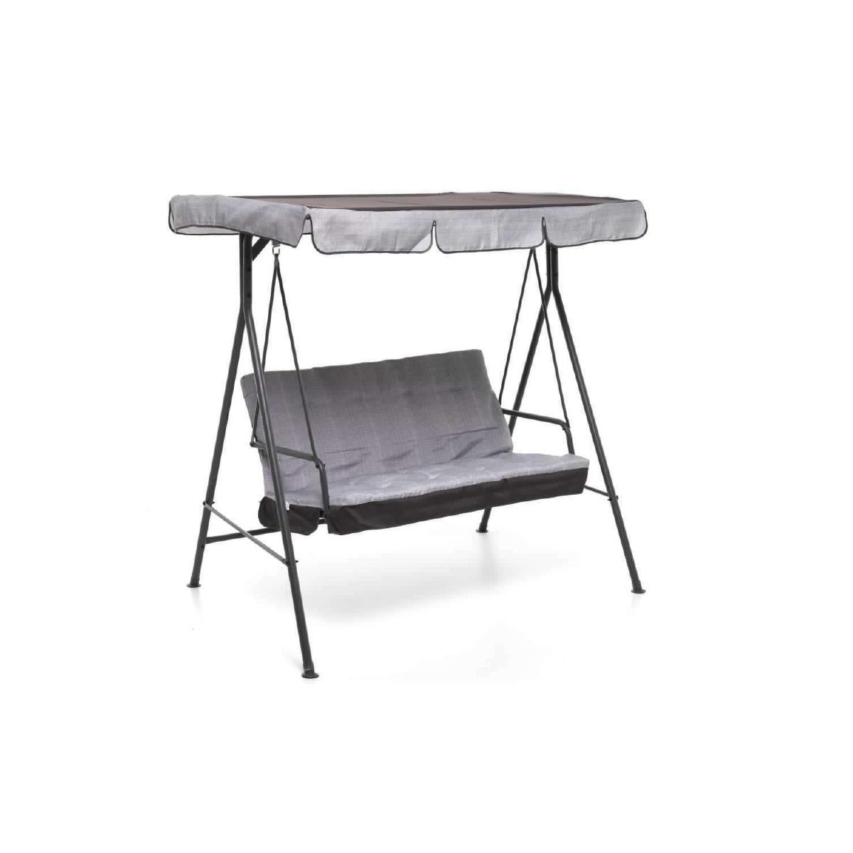 Anthracite 3-seater Playa swing 170x118x155h cm