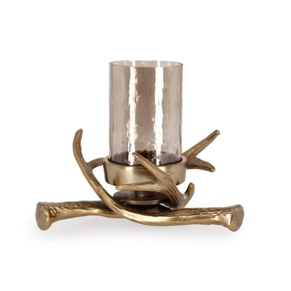 Portacandela Sagar oro Ø23 × H15 cm
