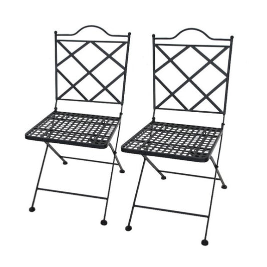 Set of 2 folding Taormina chairs 90x41.5 cm