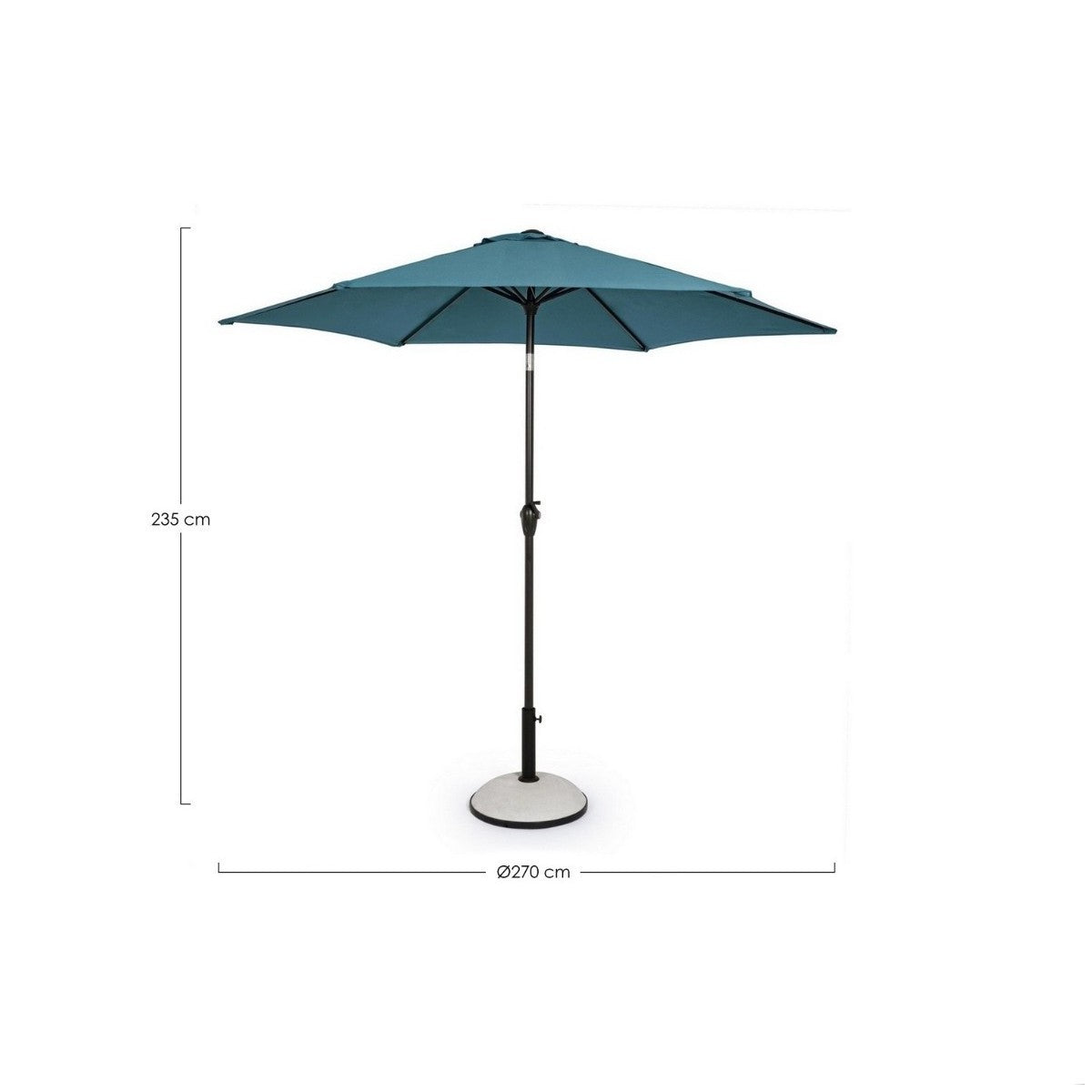 Bizzotto Kalife Regenschirm 2,7 m mit Wolkengelenk