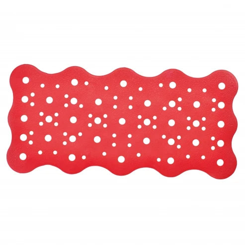 Tappeto vasca Oceano rosa antiscivolo con ventose 33 × 70 cm
