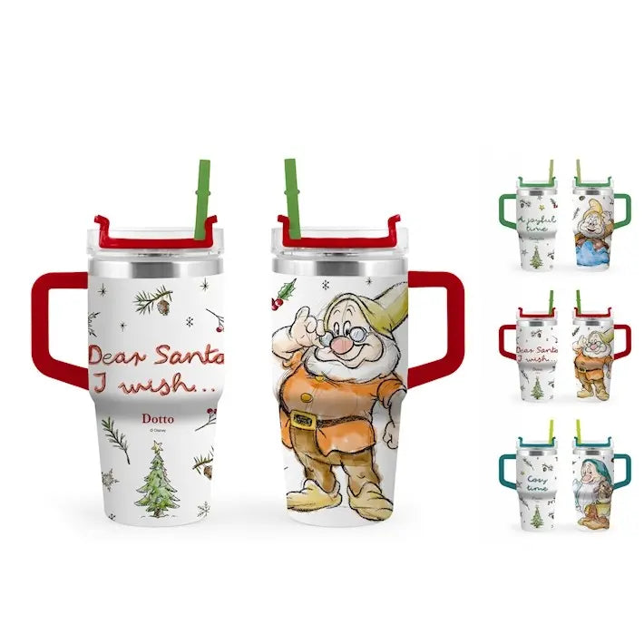 Mug termica in acciaio inox Nani di Natale 0.6 L - 1 pezzo assortito