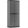 JOLLY Broom Cabinet Grey 68 x 39 x H166 cm