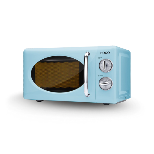 Microondas retro 20L 700W color azul claro