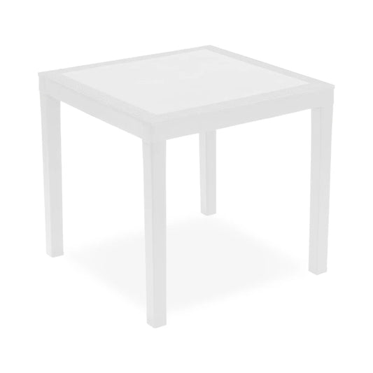 White Ago resin table 78x78x73h
