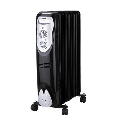 Radiatore ad olio 9 elementi. 2000w con termostato regolabile