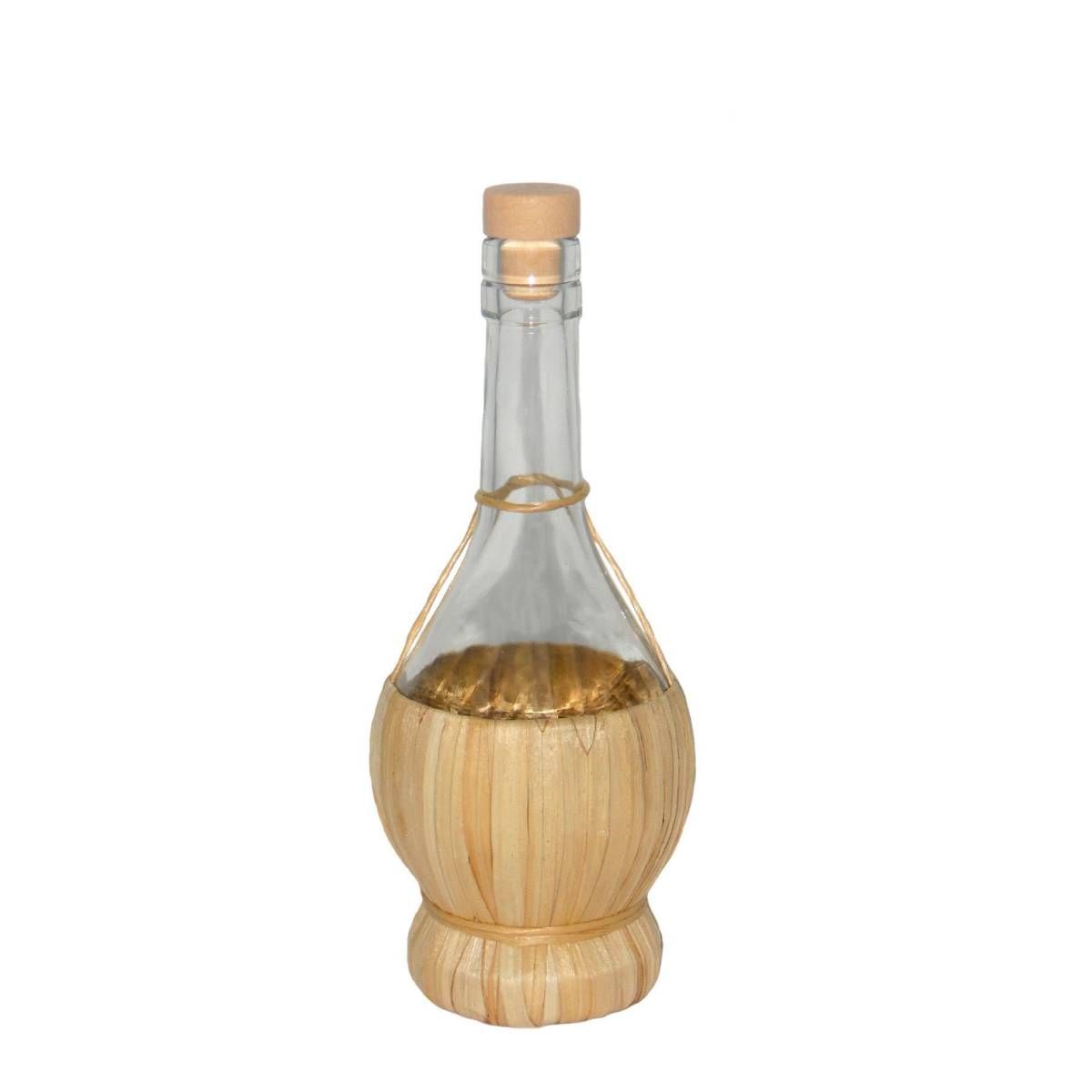 Straw flask with stopper 0.5lt