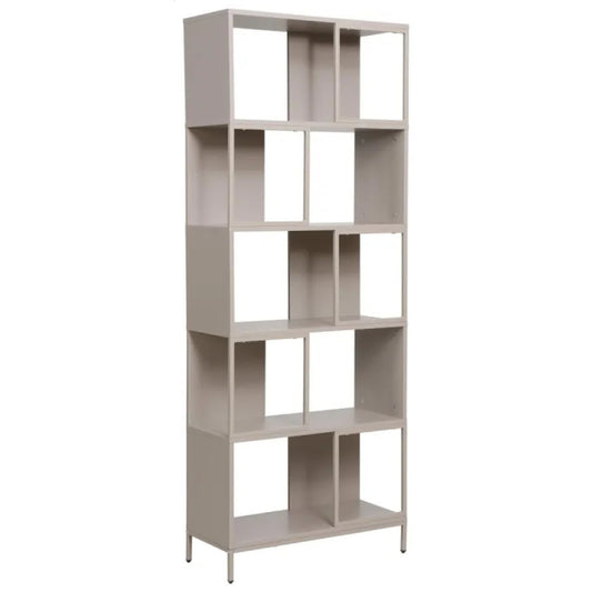 Librería Conrad acabado gris tórtola 70×30×180 cm
