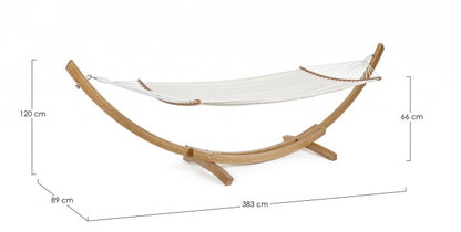 Hamaca Luxory en madera de melamina 383x89 cm