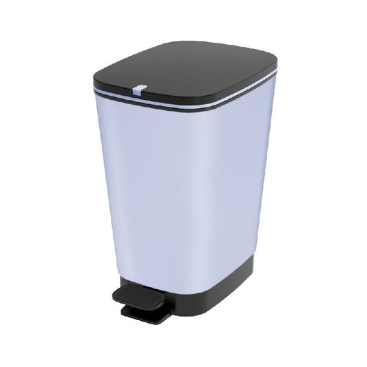 Chic waste bin with lilac pedal 30l cm 40.5x26.5x45 h