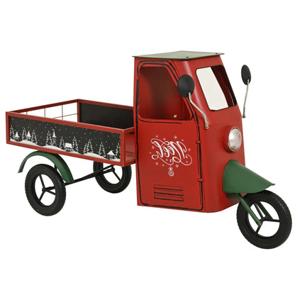 Apecar decorativa in ferro rosso 155 × 74 × H94 cm