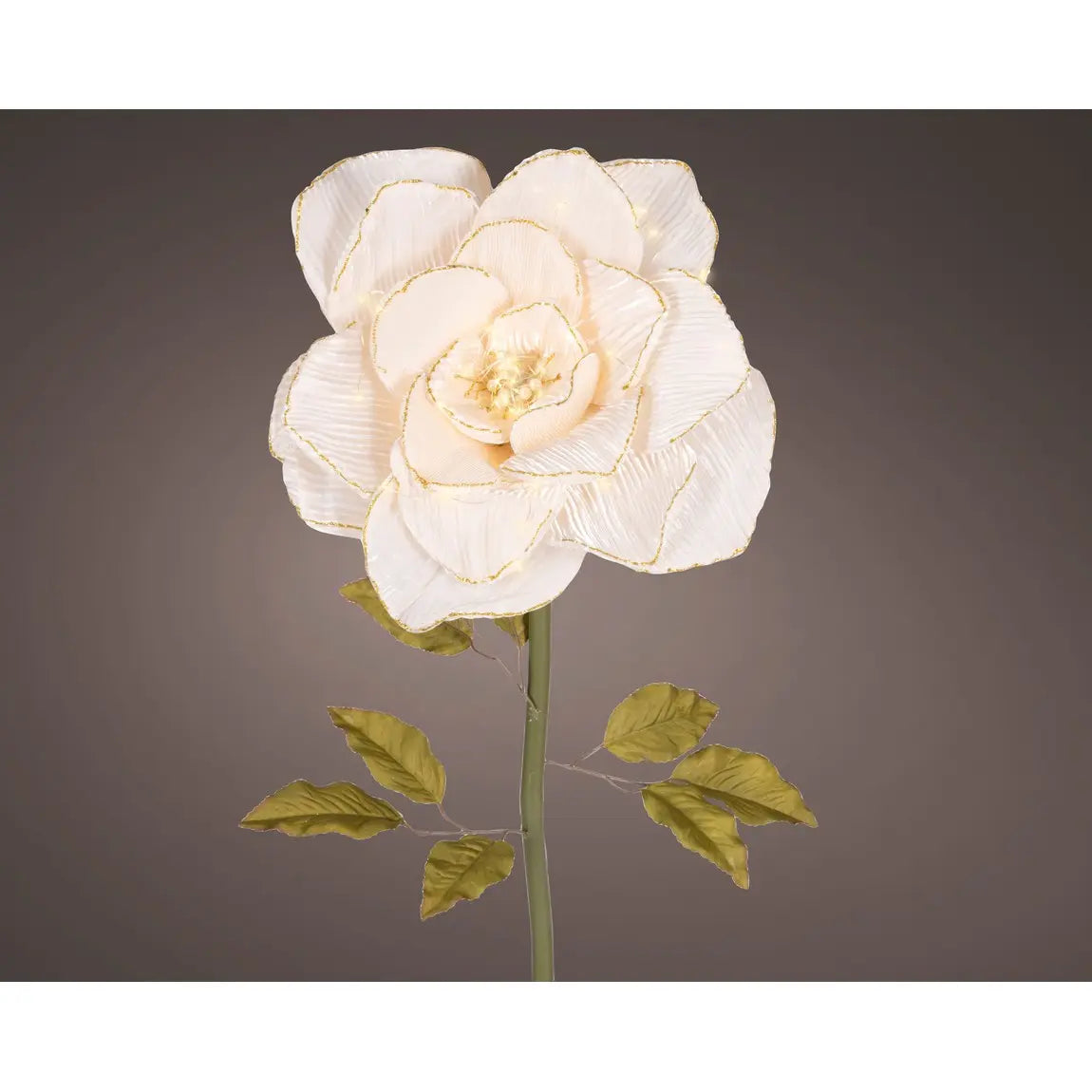 Rosa decorativa crema 40 × 40 × H120 cm