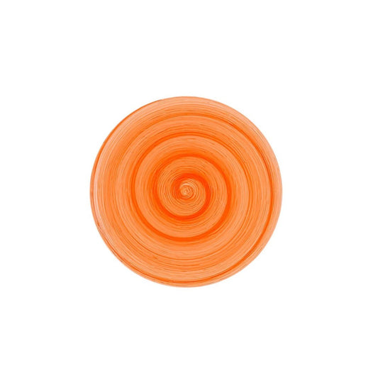 Mandarin-Memento-Tisch-Dessertteller aus handbemalter Keramik, Ø20,5 cm