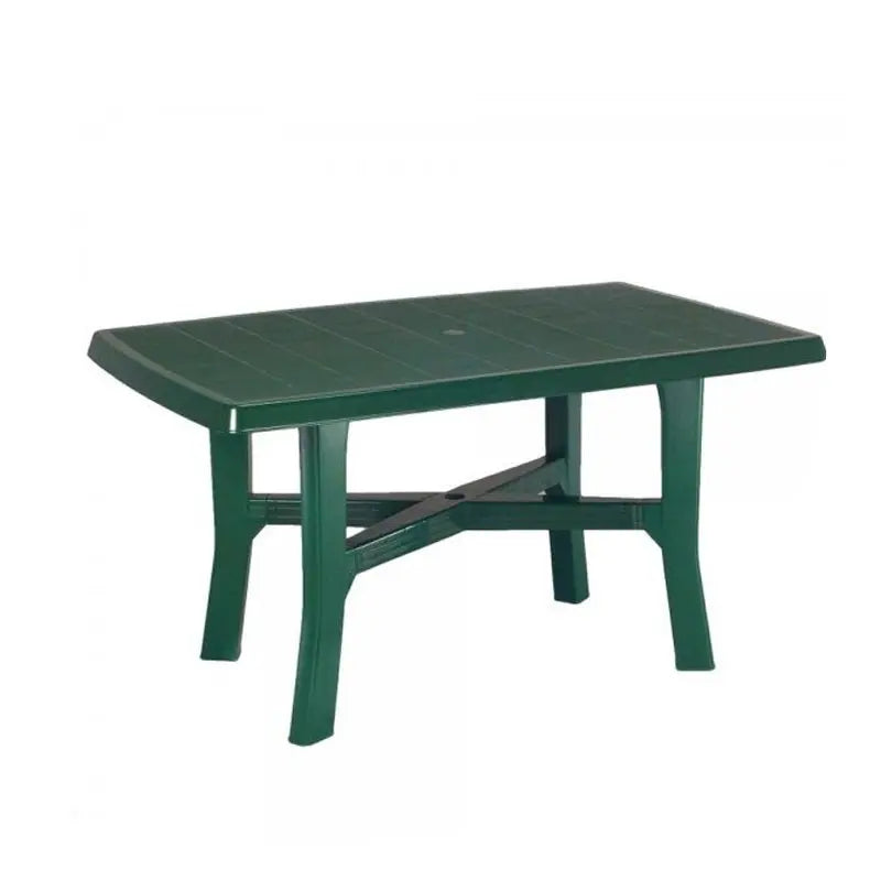 Rodano green rectangular table 138x88x72h cm
