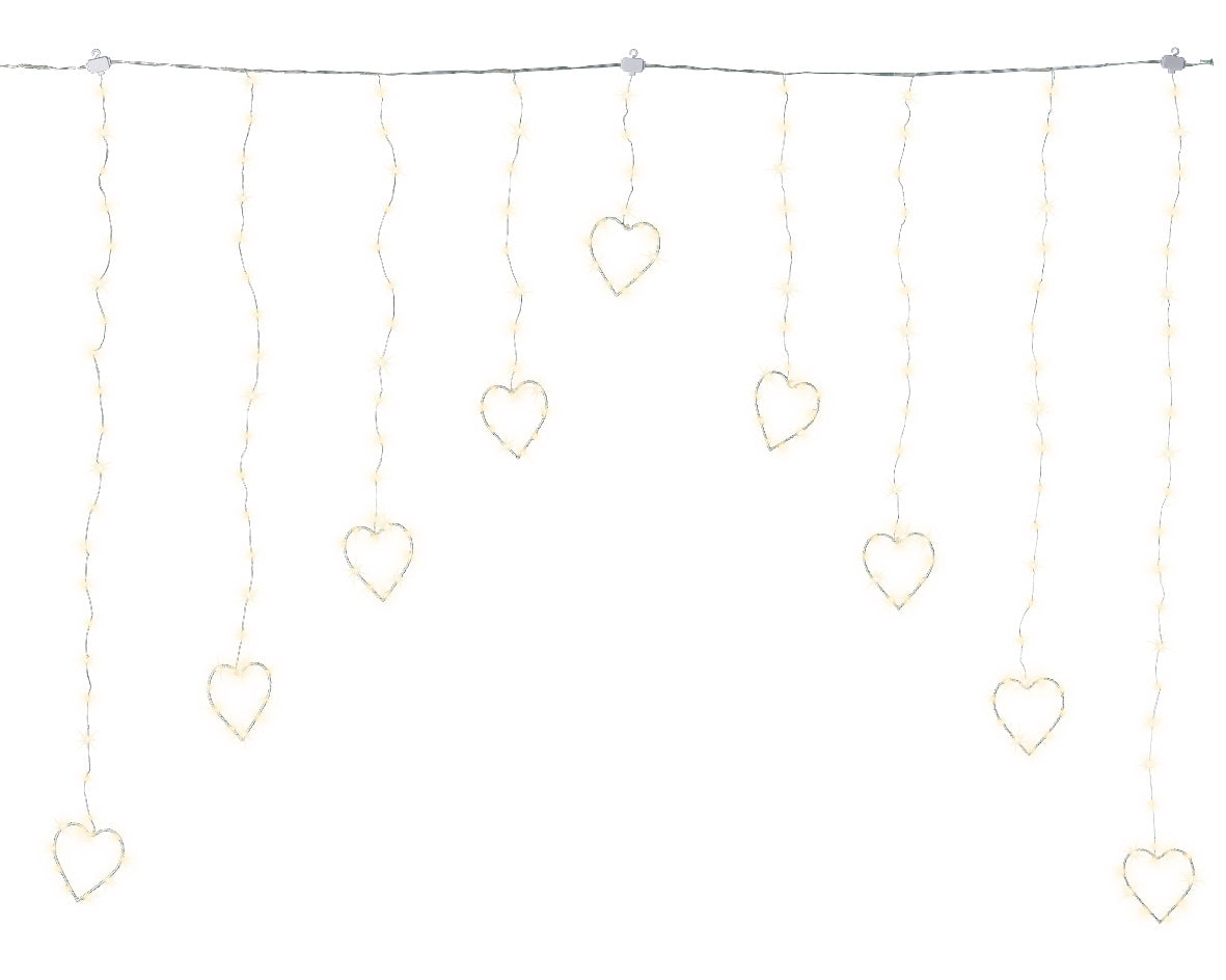 Micro lights with led curtain 120x120 cm 206 led