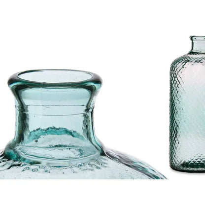 Decorative glass bottle 8L cm 19x19x42h