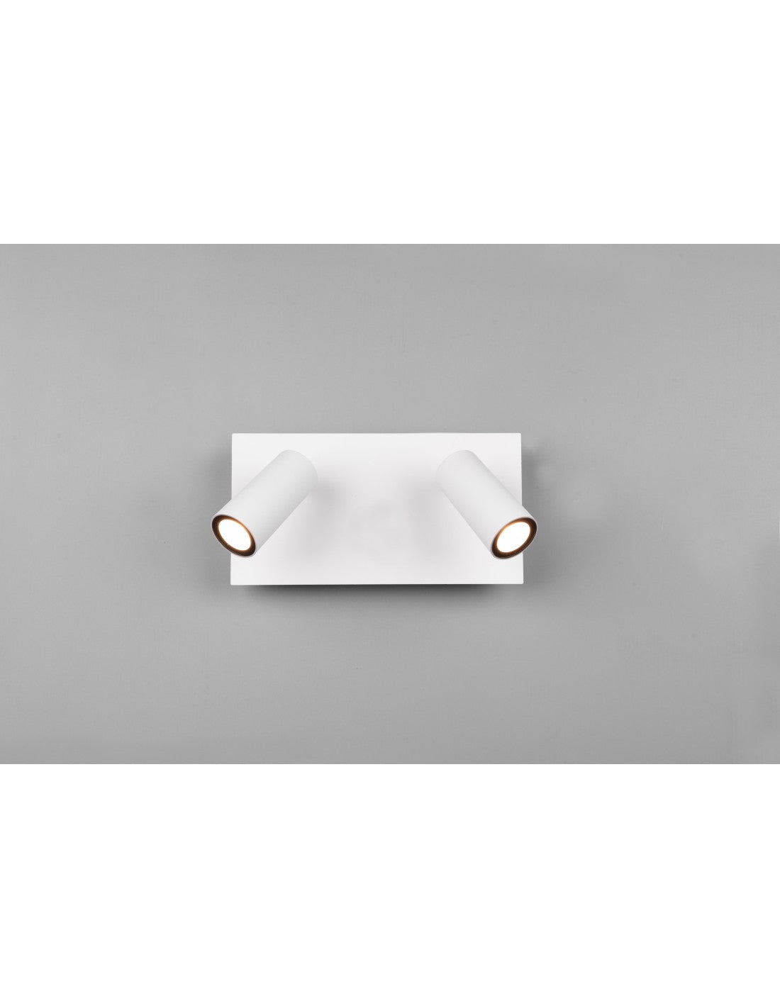 Lampada Da Parete Bianca IP54 Tunga Doppio Spot Led Orientabile Trio Lighting