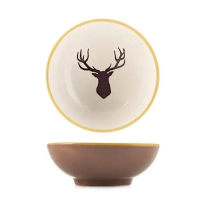 Coppetta poke in porcellana natalizia 7.5 cm- 1 pezzo assortito