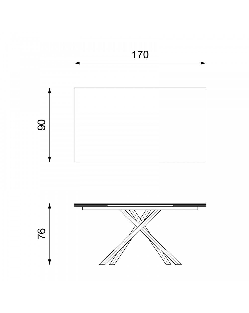 Tavolo Allungabile 170-270 x 90 cm - Xavier