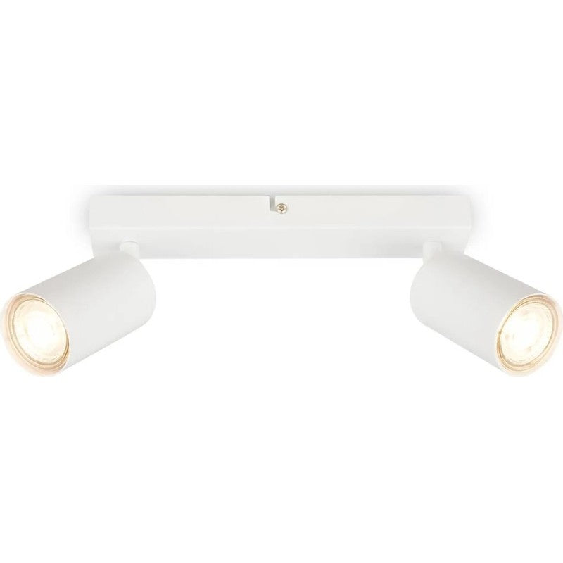 Adjustable ceiling spotlight 2xGU10 white 15.5 x 5.5 x 25.5 cm