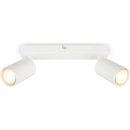 Adjustable ceiling spotlight 2xGU10 white 15.5 x 5.5 x 25.5 cm
