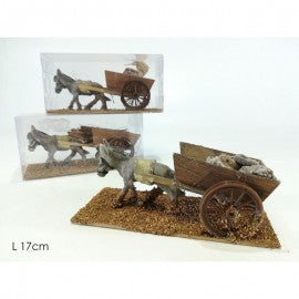 Asinel for nativity scene with cart pc 1