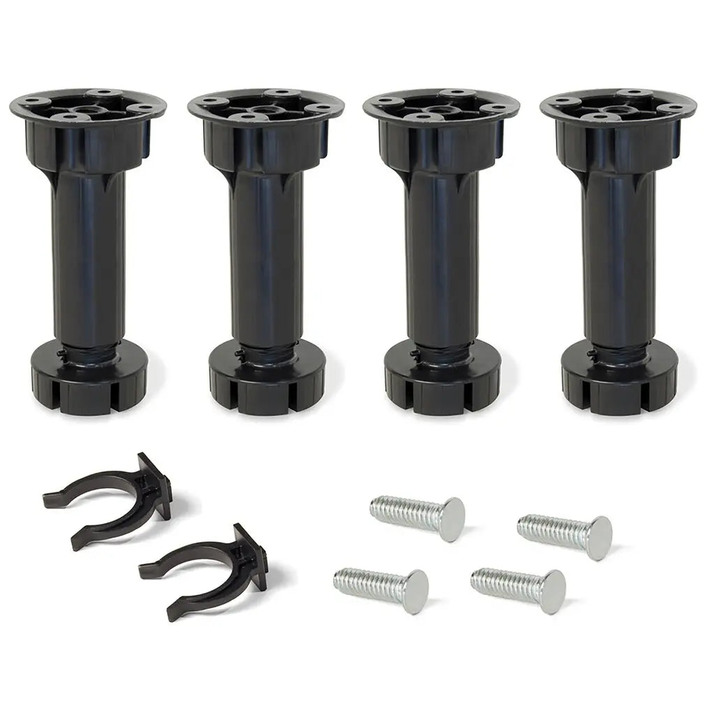 Adjustable feet kit for Bone H150 mm black furniture