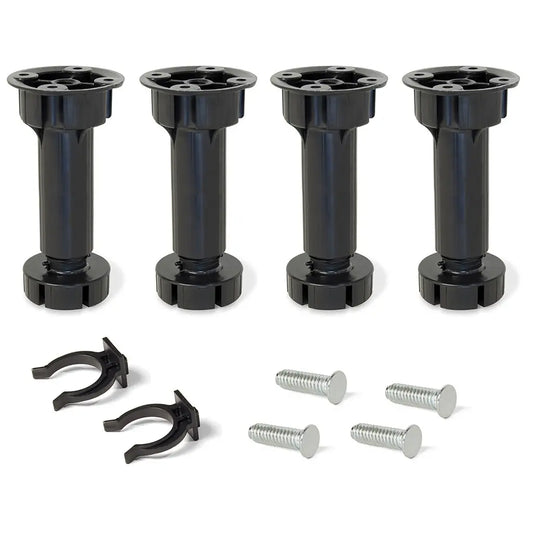 Verstellbarer Fußsatz für Bone H150 mm schwarze Möbel