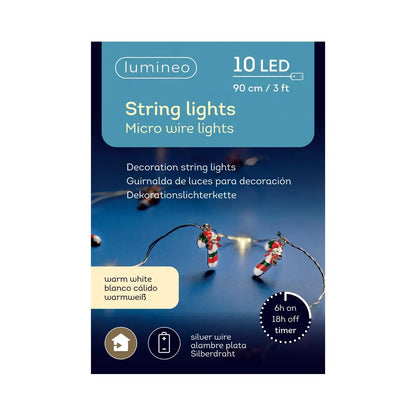 Catena micro LED a batteria 90 cm – 1 pezzo assortito