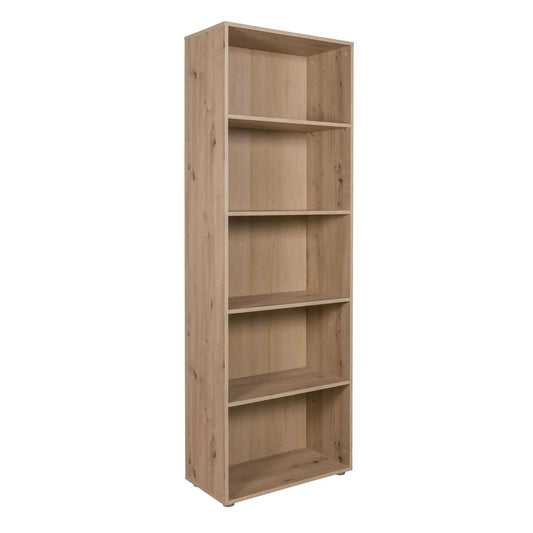 Librería 5 estantes roble artesano 68,8x35,3x200 composad