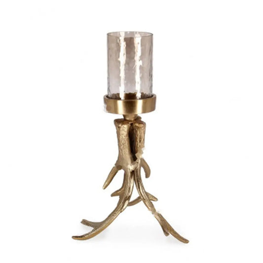 Portacandela Sagar oro H34 cm